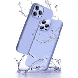 X-Level iPhone 15 Pro Max Kuori Silikonitekstuuri Lila