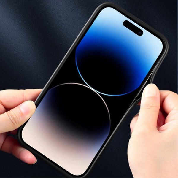 X-Level iPhone 15 Pro Max -kuori, saumaton, musta