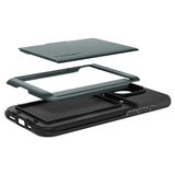Spigen iPhone 15 Pro Max Kuori Slim Armor CS Abyss Green