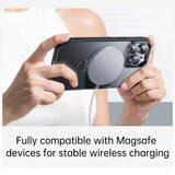 Baseus iPhone 15 Pro Max -suojakuori Smart Ring Series MagSafe, musta
