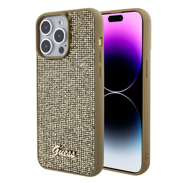 Guess iPhone 15 Pro Max Kuori Square Mirror Kulta