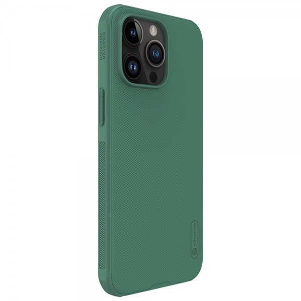 Nillkin iPhone 15 Pro Max Suojakuori Super Frosted Shield Pro Vihreä