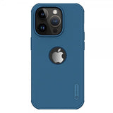 Nillkin iPhone 15 Pro Max Suojakuori Super Frosted Shield Pro Logoaukko Sininen