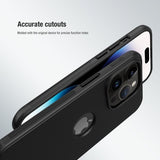 Nillkin iPhone 15 Pro Max Kuori Super Frosted Shield Pro Logoaukko Musta