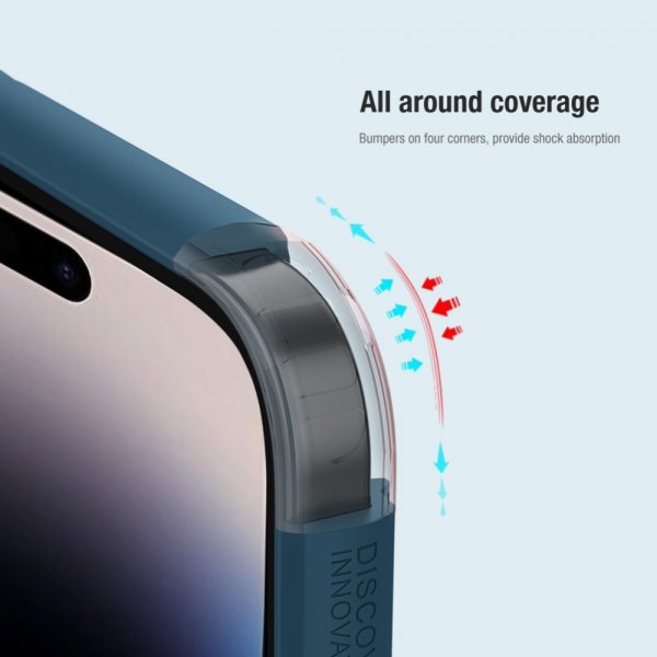 Nillkin iPhone 15 Pro Max Kuori Super Frosted Shield Pro Logoaukko Musta
