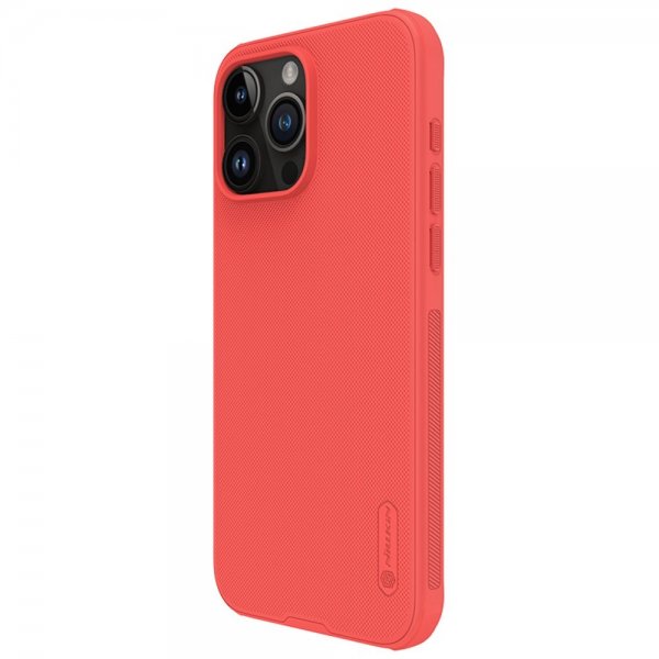 Nillkin iPhone 15 Pro Max Kuori Super Frosted Shield Pro Punainen