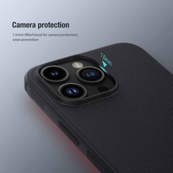Nillkin iPhone 15 Pro Max Kuori Super Frosted Shield Pro Punainen