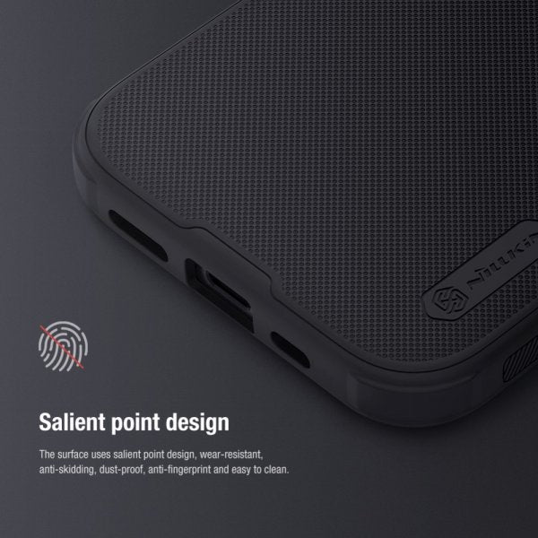 Nillkin iPhone 15 Pro Max Kuori Super Frosted Shield Pro Musta