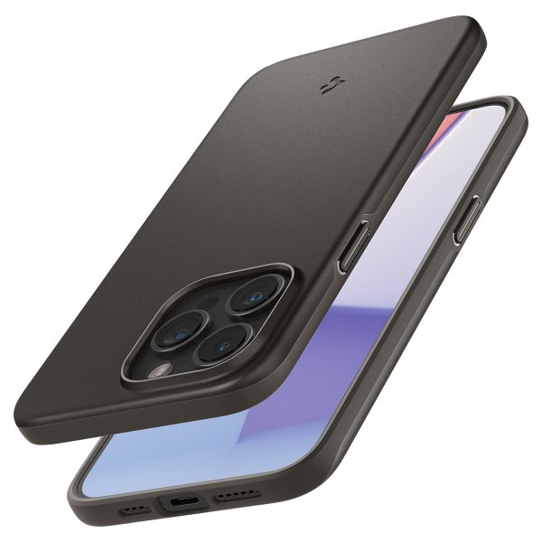 Spigen iPhone 15 Pro Max Thin Fit -suojakuori, Gunmetal