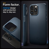 Spigen iPhone 15 Pro Max Thin Fit -suojakuori, Metal Slate