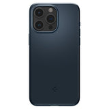 Spigen iPhone 15 Pro Max Thin Fit -suojakuori, Metal Slate