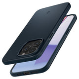 Spigen iPhone 15 Pro Max Thin Fit -suojakuori, Metal Slate