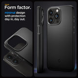 Spigen iPhone 15 Pro Max Thin Fit -suojakuori, musta