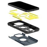 Spigen iPhone 15 Pro Max Suojakuori Tough Armor MagFit Metal Slate