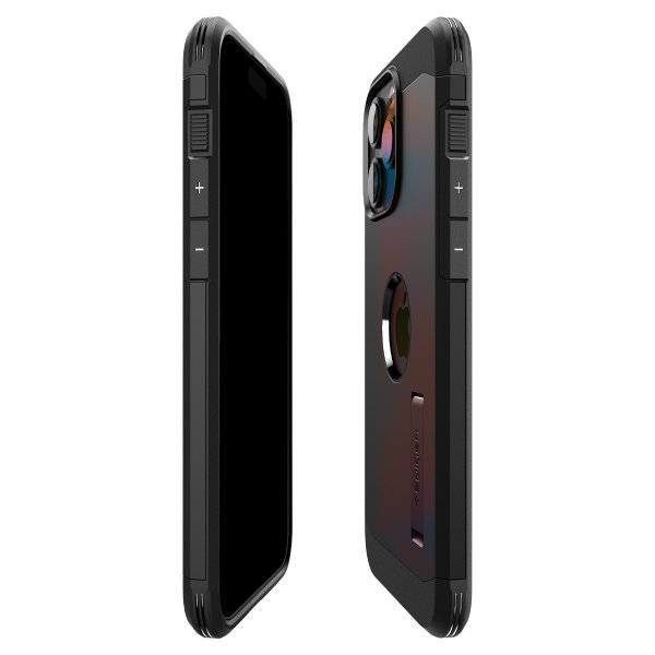 Spigen iPhone 15 Pro Max Kuori Tough Armor MagFit Musta