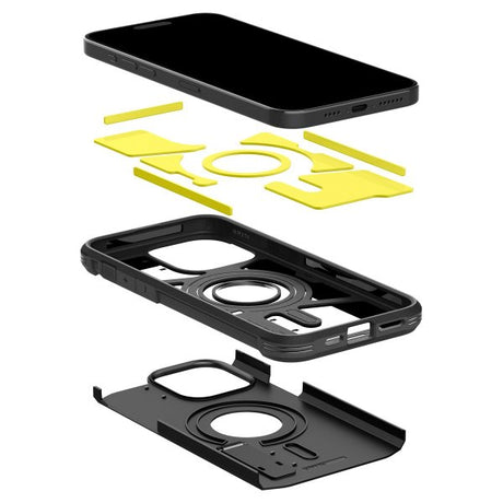 Spigen iPhone 15 Pro Max Kuori Tough Armor MagFit Musta