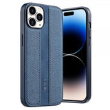X-Level iPhone 15 Pro Max Kuori Kangastekstuuri Sininen