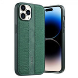 X-Level iPhone 15 Pro Max -kangastekstuuri, vihreä