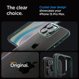 Spigen iPhone 15 Pro Max -suojakuori Ultra Hybrid Abyss Green