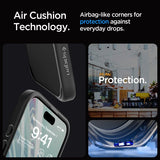 Spigen iPhone 15 Pro Max -suojakuori, Ultra Hybrid Frost Black