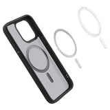 Spigen iPhone 15 Pro Max -suojakuori Ultra Hybrid MagFit Frost Black