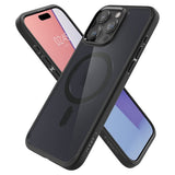 Spigen iPhone 15 Pro Max -suojakuori Ultra Hybrid MagFit Frost Black