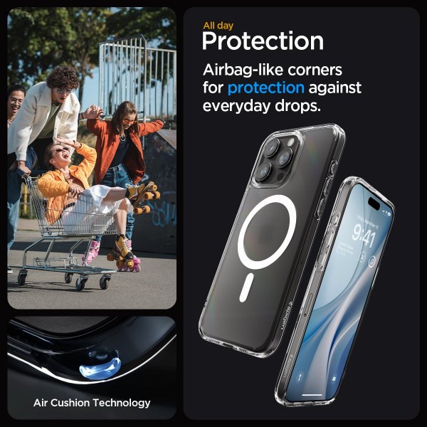 Spigen iPhone 15 Pro Max Kuori Ultra Hybrid MagFit Frost Clear
