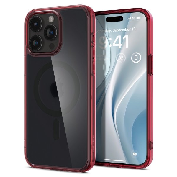 Spigen iPhone 15 Pro Max Kuori Ultra Hybrid MagFit Frost Deep Red