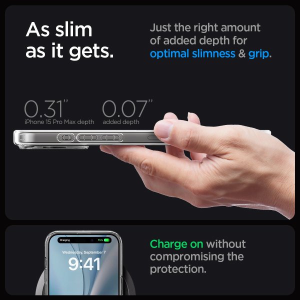 Spigen iPhone 15 Pro Max Kuori Ultra Hybrid MagFit Graphite
