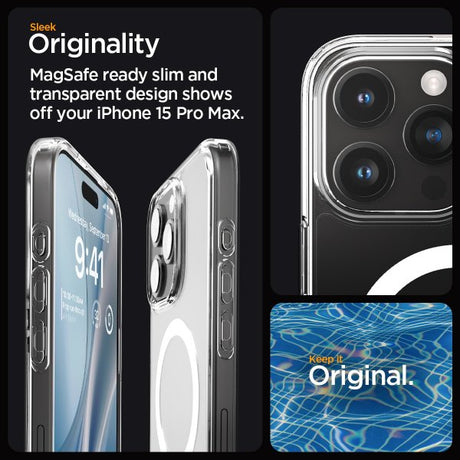 Spigen iPhone 15 Pro Max Kuori Ultra Hybrid MagFit Valkoinen