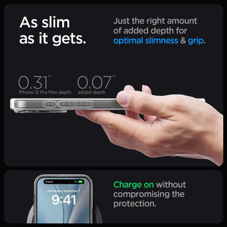 Spigen iPhone 15 Pro Max Kuori Ultra Hybrid MagFit Valkoinen