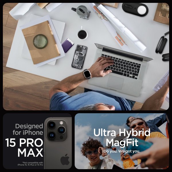 Spigen iPhone 15 Pro Max Kuori Ultra Hybrid MagFit Zero One