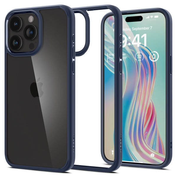 Spigen iPhone 15 Pro Max Kuori Ultra Hybrid Navy Blue