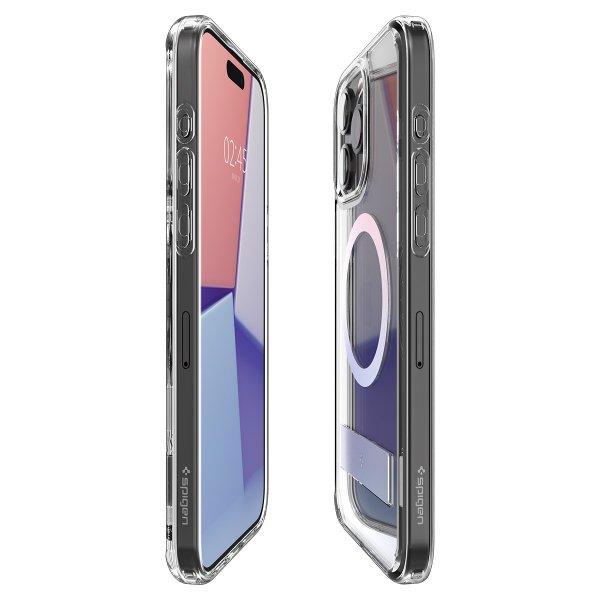 Spigen iPhone 15 Pro Max -suojakuori Ultra Hybrid S MagFit Crystal Clear