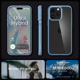 Spigen iPhone 15 Pro Max -suojakuori Ultra Hybrid Sierra Blue