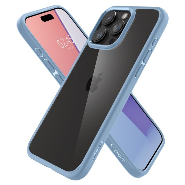 Spigen iPhone 15 Pro Max -suojakuori Ultra Hybrid Sierra Blue