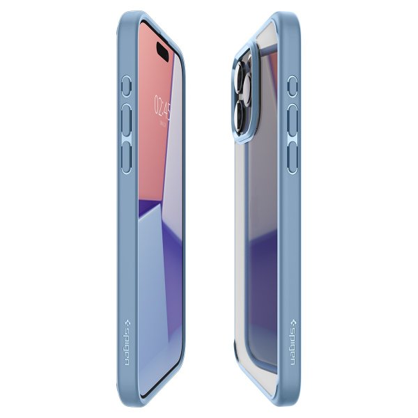 Spigen iPhone 15 Pro Max -suojakuori Ultra Hybrid Sierra Blue