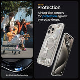 Spigen iPhone 15 Pro Max Kuori Ultra Hybrid Zero One MagFit Natural Titanium