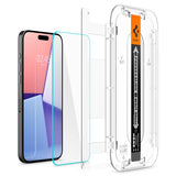 Spigen iPhone 15 Pro Max Näytönsuoja GLAS.tR EZ Fit 2-pakkaus