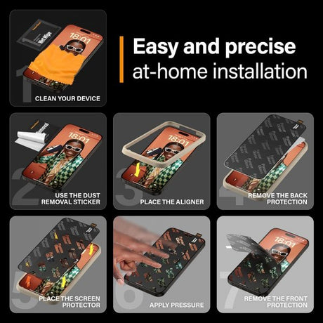PanzerGlass iPhone 15 Pro Max Näytönsuoja Ultra-Wide Fit Privacy EasyAligner