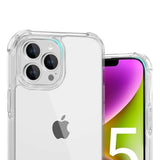 iPhone 15 Pro Max Kuori Iskunkestävä Läpinäkyvä