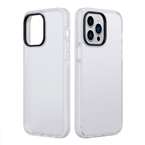 iPhone 15 Pro Max Kuori Iskunkestävä TPU Valkoinen