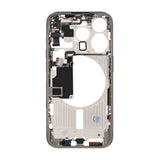 iPhone 15 Pro -keskikehys pienten osien kanssa, OEM – luonnontitaani