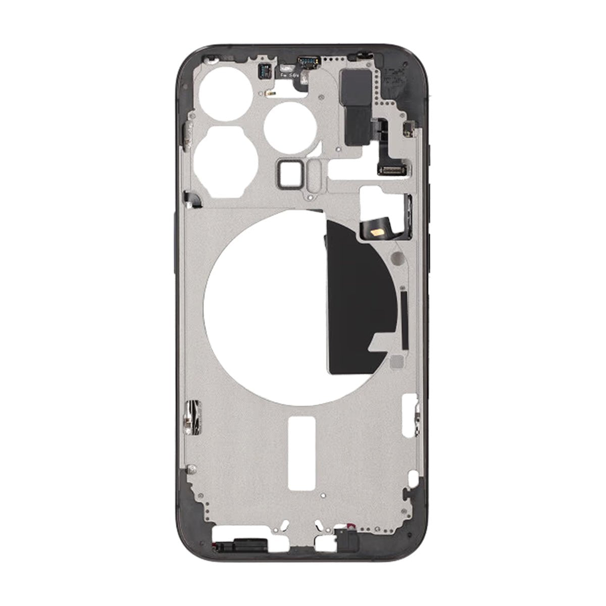 iPhone 15 Pro -keskikehys pienten osien kanssa, OEM – titaanins musta