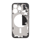 iPhone 15 Pro -keskikehys pienten osien kanssa, OEM – titaanins musta