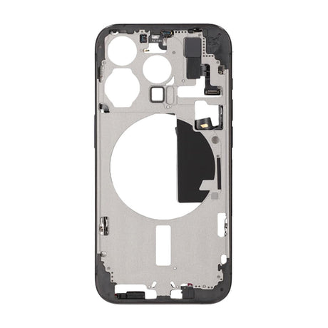 iPhone 15 Pro -keskikehys pienten osien kanssa, OEM – titaanins musta