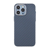 iPhone 15 Pro Kuori Hiilikuitukuvio Sininen