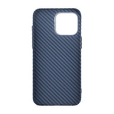 iPhone 15 Pro Kuori Hiilikuitukuvio Sininen