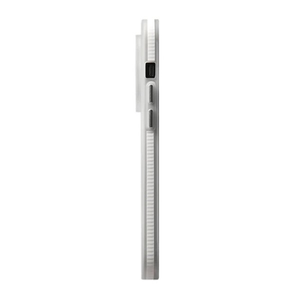 Rvelon iPhone 15 Pro Kuori Korrugoitu MagSafe Valkoinen