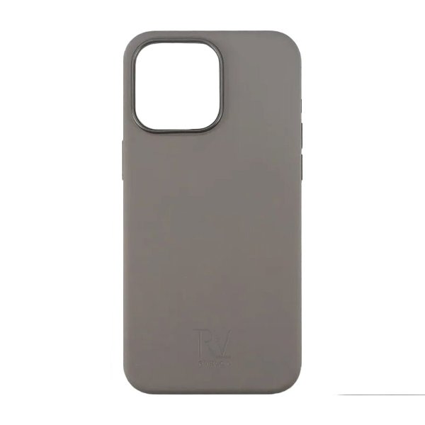 Rvelon iPhone 15 Pro Silikonikuori Harmaa